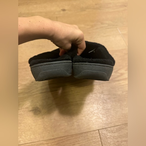 Vionic Gemma Slipper Mule Black Fleece faux  Fur black womens , size 10 - Picture 8 of 10